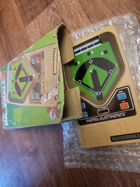 Vintage 1978 Mattel Electronic Baseball Handheld Game With Box And