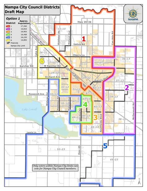 Share Your Feedback On Proposed Nampa Council Districts