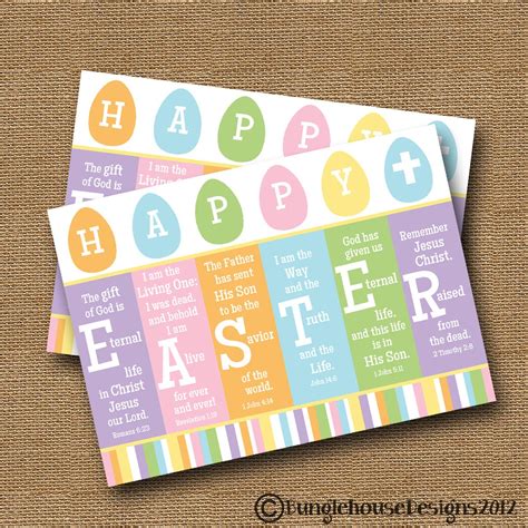 Scripture Easter Card Printable Easter Card Diy Printable