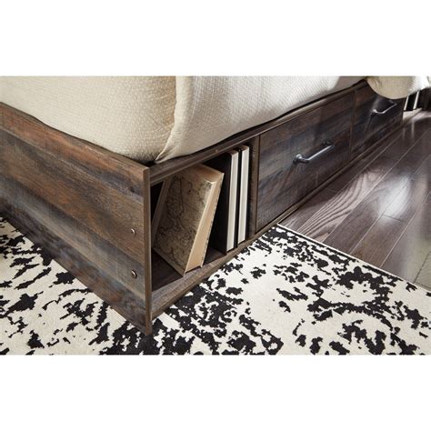 Signature Design By Ashley Drystan Rustic Queen Storage Bed With 2