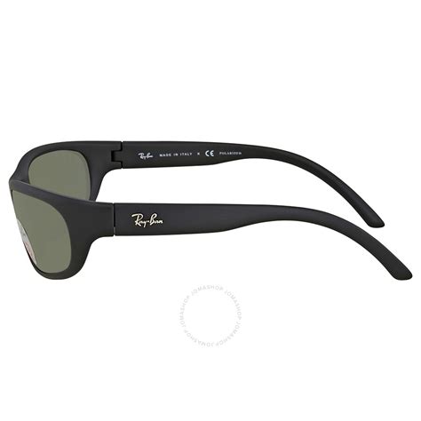 Ray Ban Green Rectangular Polarized Sunglasses Rb4033 601s48 60 Ray Ban Sunglasses Jomashop