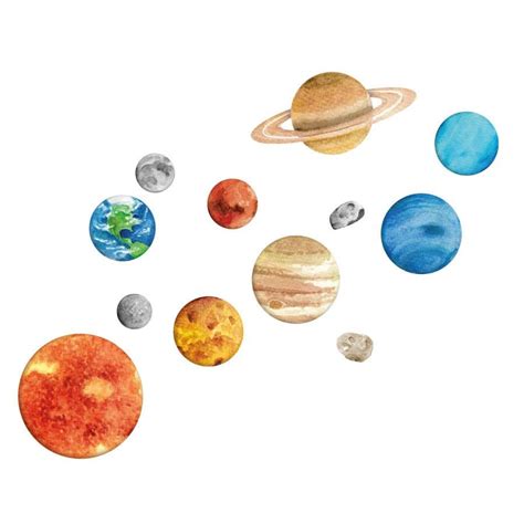 Solar System Wall Sticker Space Wall Stickers Stickerscape Uk