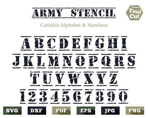 Top 10 Military Fonts 2019 Army Navy And Stencil Pixelsmithstudios