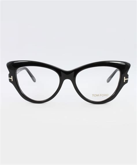 Tom Ford Shiny Black Cat Eye Eyeglasses Optical Glasses Eye Glasses