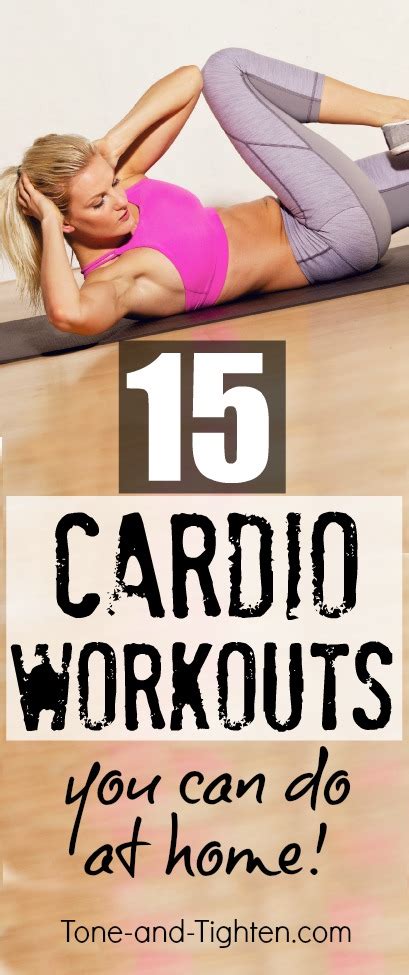 15 At Home Cardio Workouts Tone And Tighten