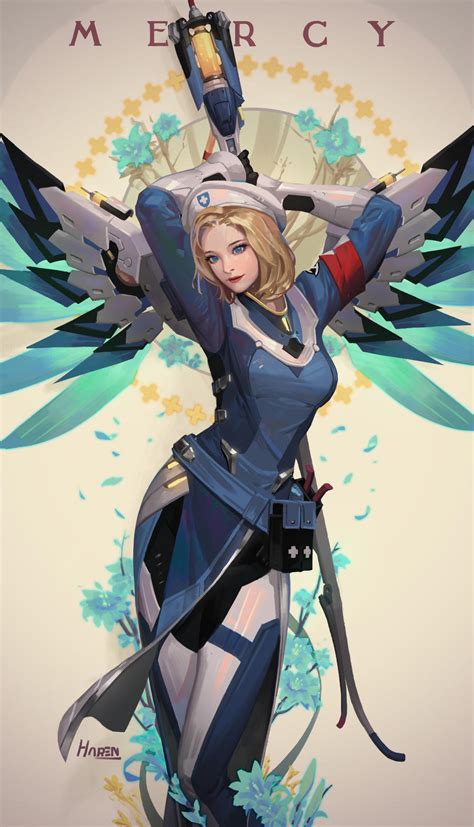 mercy combat medic ziegler overwatch by hanseul kim on deviantart