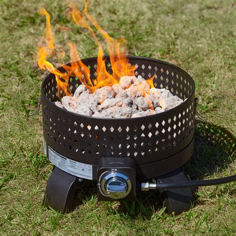 The kingso fire pit comes with a fire poker and spark screen. Sporty Campfire Portable Gas Fire Pit