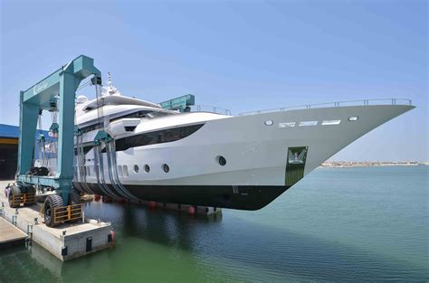 Gulf Crafts Largest Manufactured Superyacht Majesty 155 Being Launched
