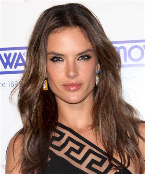 Alessandra Ambrosio Long Straight Casual Hairstyle