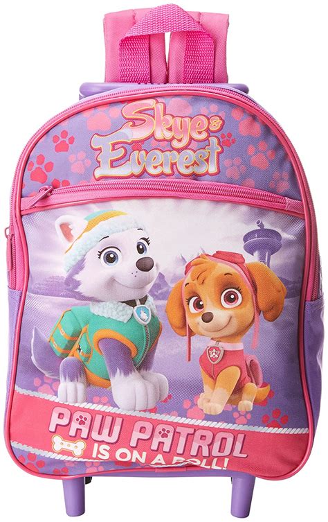Paw Patrol Skye And Everest Mini Rolling Backpack Purple One Size