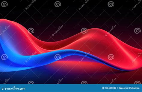 Abstract Background With Red And Blue Wavy Lines Illustration Stock