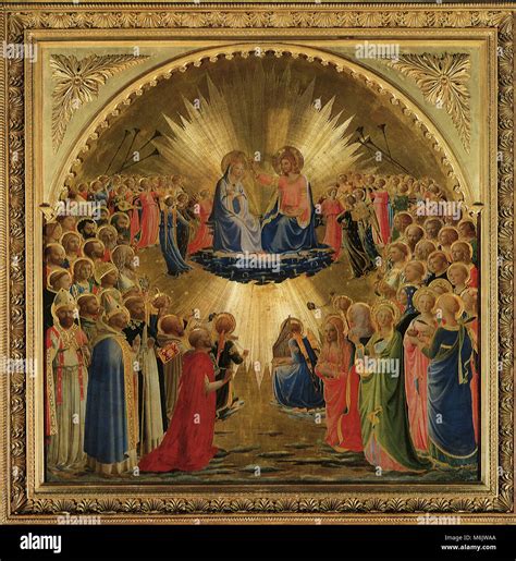 Coronation Of The Virgin Angelico Fra 1435 Stock Photo Alamy