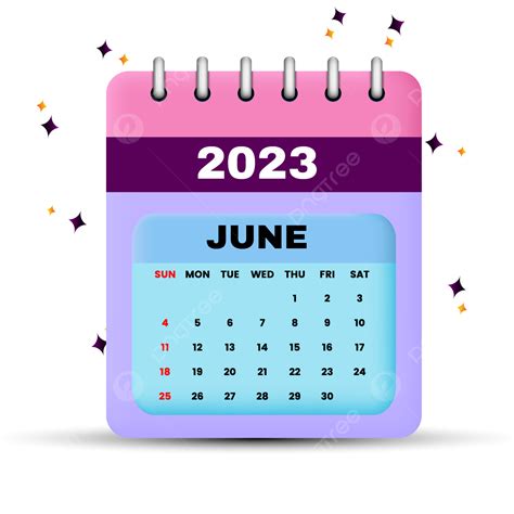 June 2023 Calendar June 2023 Calendar Png And Vector With