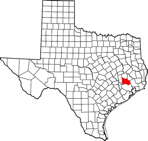 Filemap Of Texas Highlighting Montgomery Countysvg Wikimedia Commons