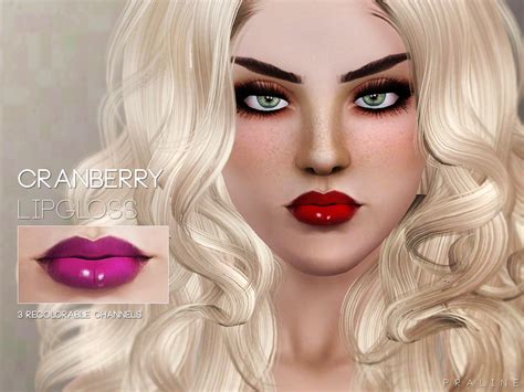 The Sims Resource Cranberry Lipgloss