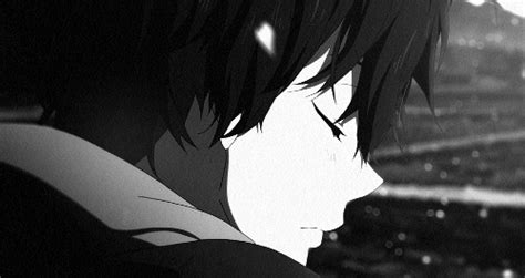 Anime gif pfp sad, sad anime boy gif pfp. hyouka on Tumblr