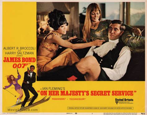 On Her Majesty S Secret Service Lobby Card With George Lazenby And Mona Chong