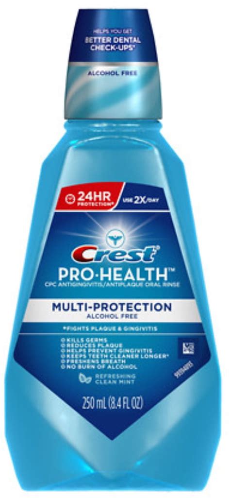 Crest Pro Health Oral Rinse Refreshing Clean Mint 250 Ml Pack Of 2