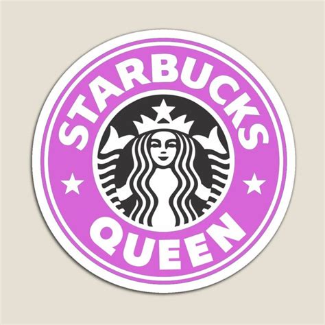 Starbucks Queen Pink Logo Magnet For Sale By Digitalkris Starbucks