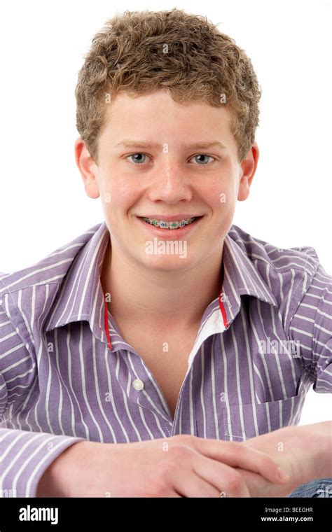 Teenage Boy White Background 14 Years Hi Res Stock Photography And