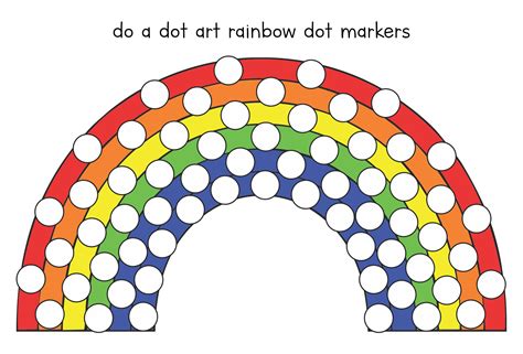 Printable Rainbow Do A Dot Art Printable Jd