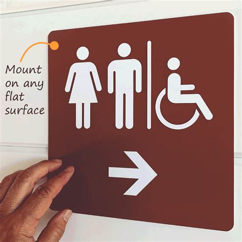 Restrooms Sign Restroom Sign Bathroom Sign Business Sign Restrooms