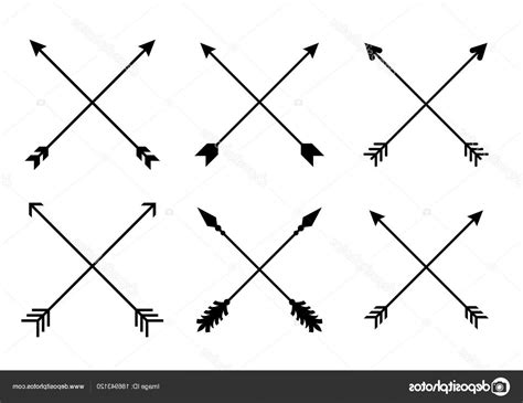 Crossed Arrows Vector At Collection Of Crossed Arrows