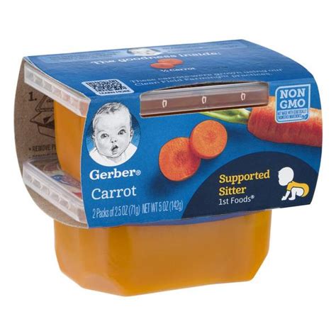 Gerber 1st Foods Carrots 2 25 Oz Cups Hy Vee Aisles Online Grocery