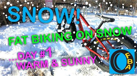 Fat Biking In Snow Day 1 Fat Bike Asinine Youtube