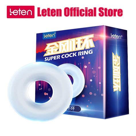 leten penis cock ring waterproof silicone penis ring sex toys for men on the penis sleeve