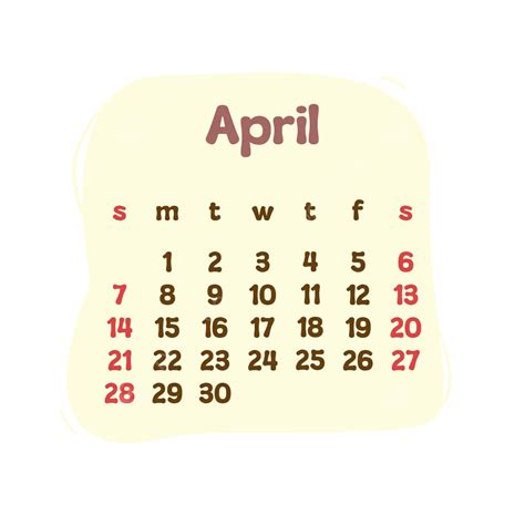 Simple April Month Calendar 2024 April 2024 Calendar Monthly Calendar