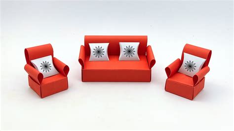 Diy Paper Sofa Set Making Ideas How To Make Paper Furniture Origami