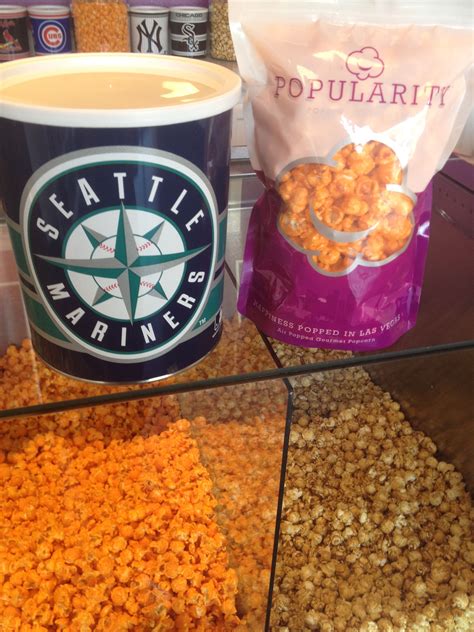 Seattle Mariners Tin Filled With Your Choice Of Gourmet Popcorn