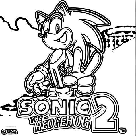 Fat Sonic The Hedgehog Coloring Page
