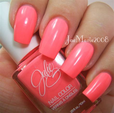 bikini by julie g bright neon coral neon coral nails coral nail polish opi pink best nail