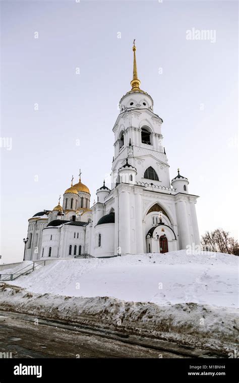 Assumption Cathedral In Vladimir Outstanding Monument Of White Stone