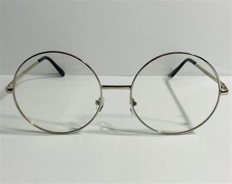 oversize clear lens circle glasses etsy