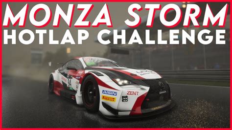 Monza Storm Conditions Hotlap Challenge Assetto Corsa Competizione