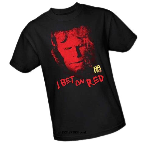 Men T Shirt I Bet On Red Hellboy Ii Funny T Shirt Novelty Tshirt Women