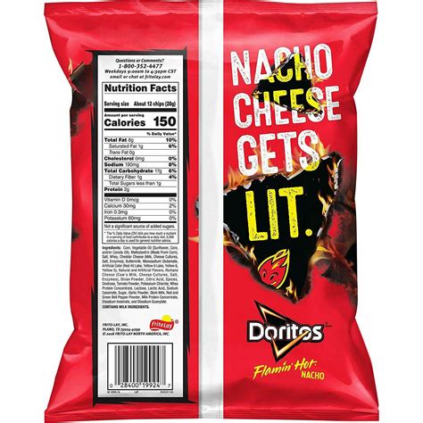 Doritos Flamin Hot Nacho Flavor Tortilla Chips 9 25 Oz 1 Bag