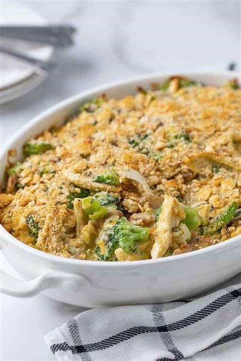 Sprinkle the mushrooms over the broccoli. Chicken, Broccoli and Mushroom Casserole | The Blond Cook
