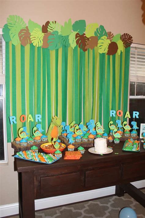 Baby Dinosaurs Birthday Party Ideas Photo 2 Of 16 Catch My Party