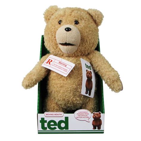 Ted 16 Inch R Rated Talking Plush Teddy Bear W Moving Mouth