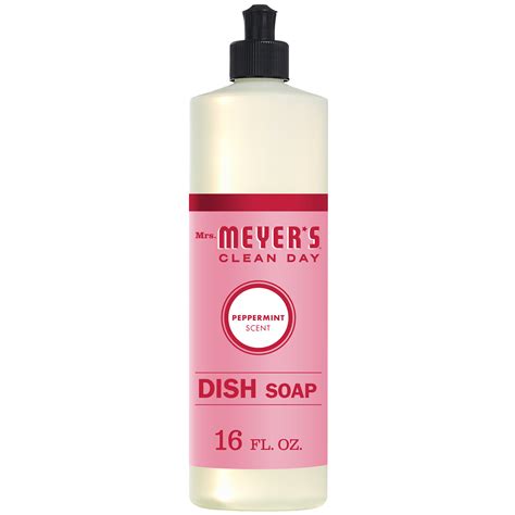 Mrs Meyers Clean Day Dish Soap Peppermint 16 Fl Oz