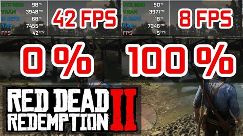 Red Dead Redemption 2 Water Physics Quality 0 Vs 100 Test Rip Fps