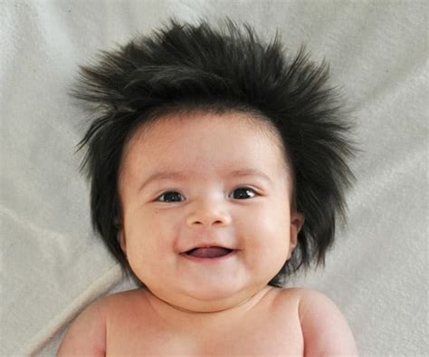 Adorable Babies Born With Full Heads Of Hair Pulptastic