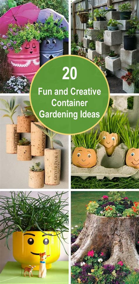 20 Fun And Creative Container Gardening Ideas