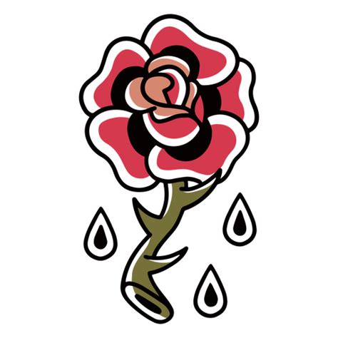 Rose Blood Tattoo Png And Svg Design For T Shirts