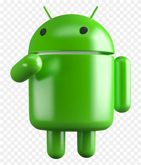 3d Android Robot Illustration On Transparent Background Png Similar Png
