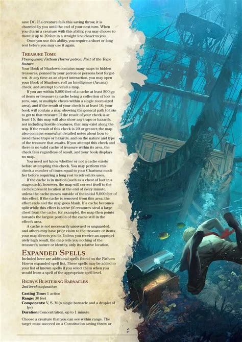 Wh The Fathom Horror Otherworldly Patron Option For Warlocks In Dandd